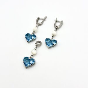 Набір (сережки, кулон) "Color Crush"